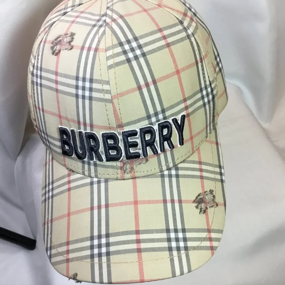 Burberry Adjustable Baseball Cap Leather Adjustable Strap - Perfect Condition - Picture 5 of 8